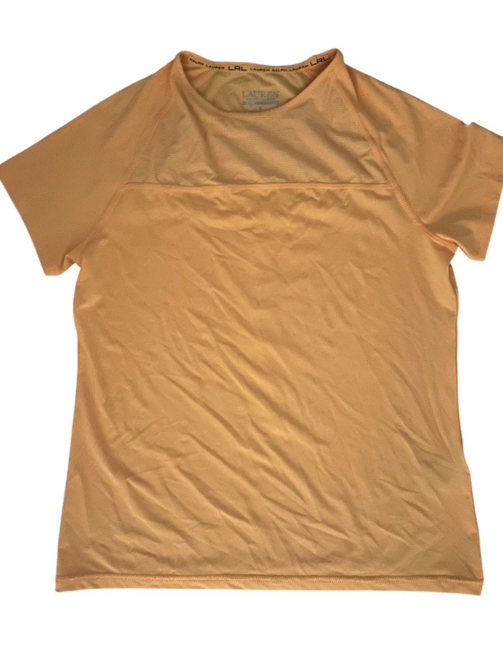 Lauren Ralph Lauren Short Sleeve Active Performance Orange Top Small